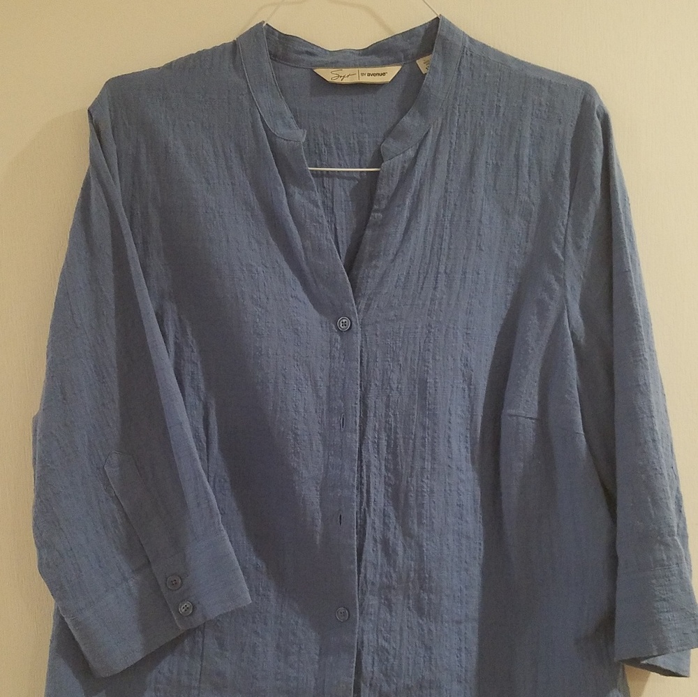 Avenue Blue Blouse-18/20